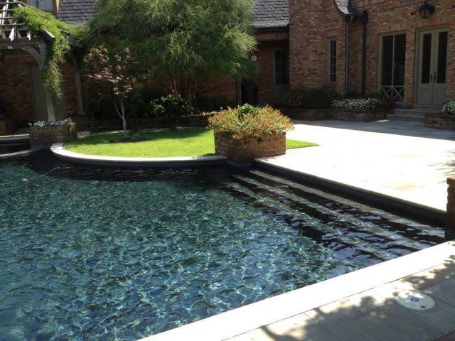 Dark marcite plaster pool renovation — Nashville, TN